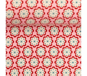 Baumwolle - Julia Blumen rosa